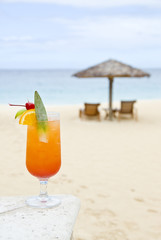 Tropical Cocktail on the Beach