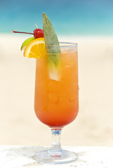 Tropical Cocktail on the Beach