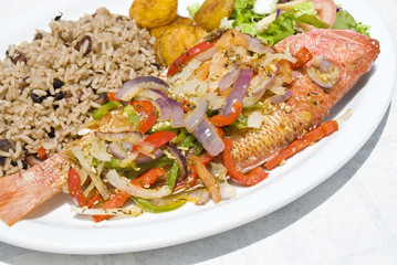 Fried Whole Red Snapper