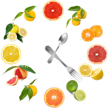 orologio di agrumi