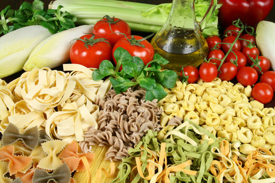 Pasta and vegetables