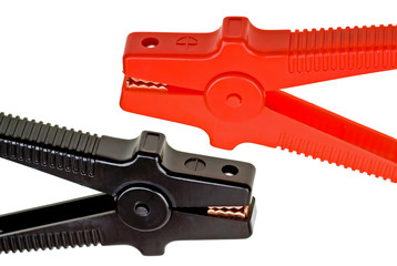 Jumper cables isolated on white