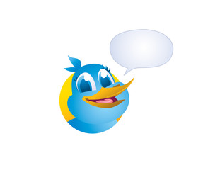 vector blue tweet bird