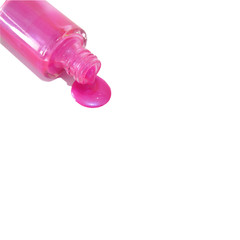 spilled pink nail polish