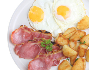 Bacon, Egg and Fried Potatoes