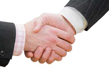 Businessman teamwork partners shaking hands