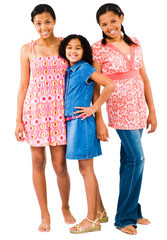 Obraz premium Portrait of three friends standing