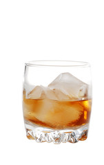 Isolated scotch on the rocks