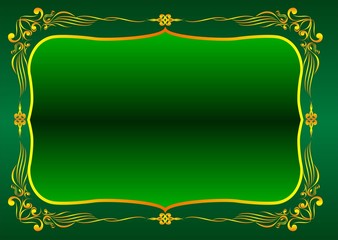 decorative gold framework