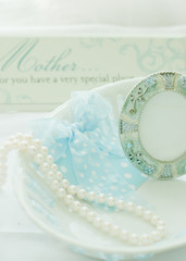 母の日の真珠のネックレス