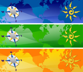 travel web site header