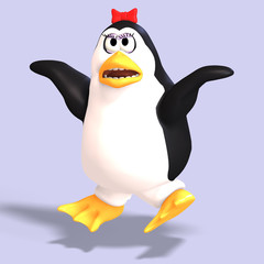 female toon penguin