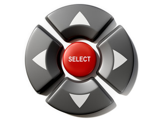 Remote control selection buttons