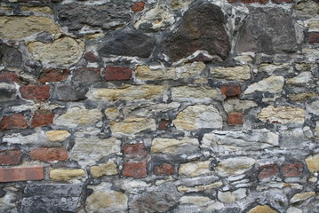 The wall background.