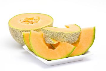 Fresh and tasty orange melon