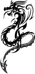 Drache, Tribal, Tattoo