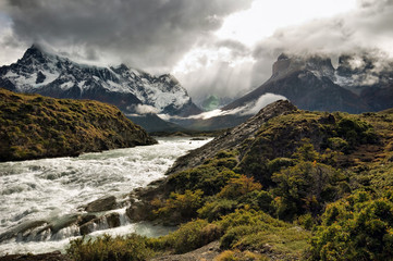 Glacier waters of Torres Del Paine