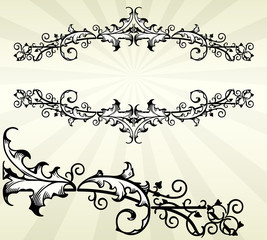 Acanthus Leaf Scroll Border