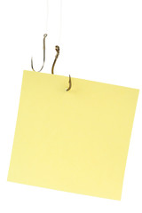 Fishing Hook and Notepaper