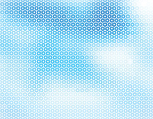 Blue circle background