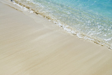 Waves Patterns on a Tropical Beach