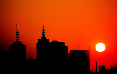 Fototapeta premium sunset in melbourne