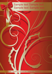 red decorative background