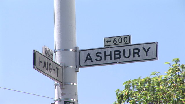 Haight and Ashbury Signs Come into Focus
