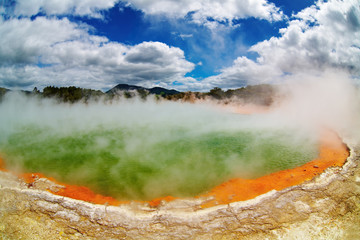 Hot thermal spring, New Zealand