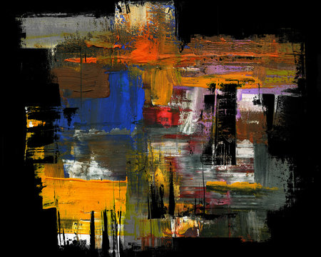 Hand-painted background. SELF MADE.