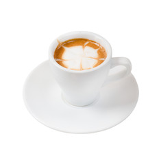 espresso coffee . Cup of coffee on a white background