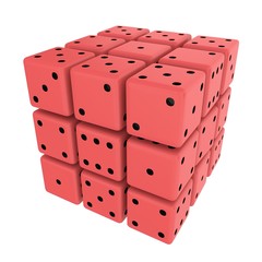 Dices isolated on white