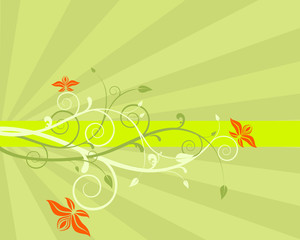 abstrakter floraler hintergrund