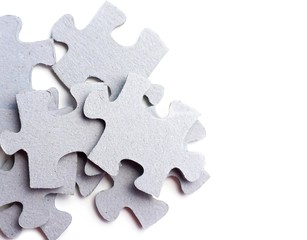 Puzzle isolated on white