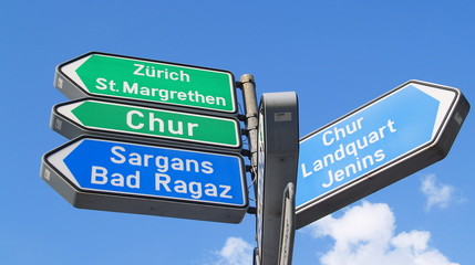 Obraz premium orientation routière