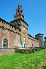 Fototapeta na wymiar Castello Sforzesco, Milan