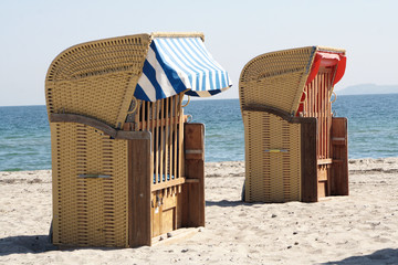 Strandkörbe an der Ostsee