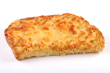 Sandwich with cheese for fast meal or a breakfast from coffee.