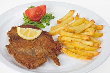 Wiener Schnitzel auf einem Teller