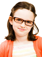 Obraz premium Close-up of girl smiling