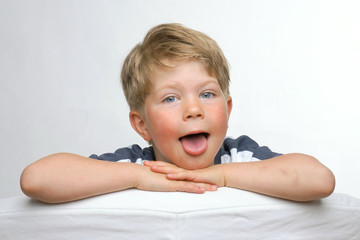 Fototapeta premium Frecher Junge