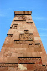 Relief in alarge Square pole © birdmanphoto