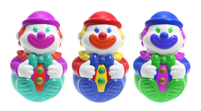 Roly-Poly Toy Clowns