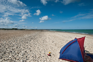 Einsamer Strand in Dänemark