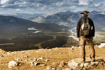 Wanderer im Gebirge