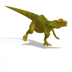 Fototapeta premium Giant Dinosaur Allosaurus With Clipping Path over White