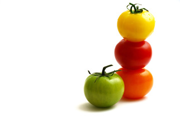 Les tomates en équilibre