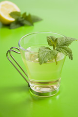 Herb tea with lemon