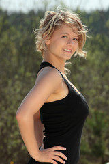 Fototapeta premium Beautieful blond fitness girl