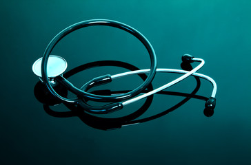 stethoscope with reflection